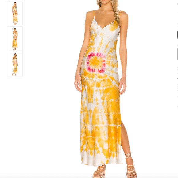 DANNIJO Bullseye Dyed Slip Dress - Picture 1 of 10